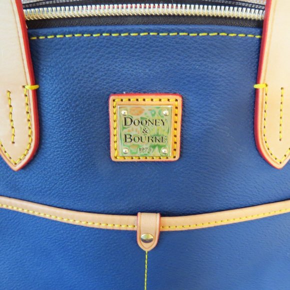 NEW BLUE Dooney & Bourke Small Daniela Pebble Leather Satchel with dust cover - Picture 6 of 7